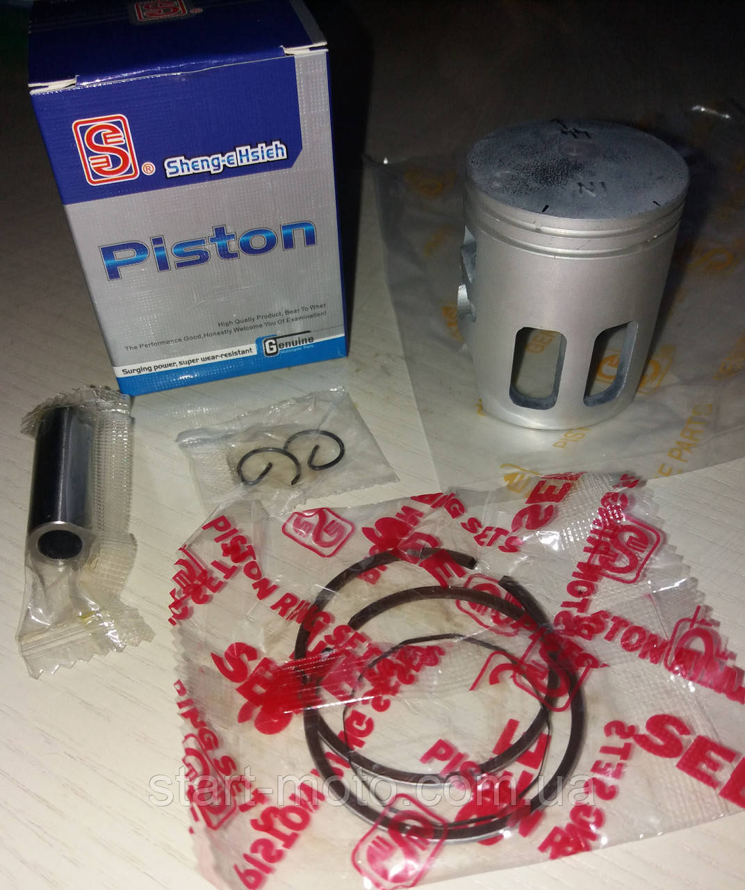 Honda Dio AF18  ⁇  27  ⁇  28 Поршень комплект 65 см3 44.00 мм STD фірма SEE — Оригінал Тайвань, фото 1