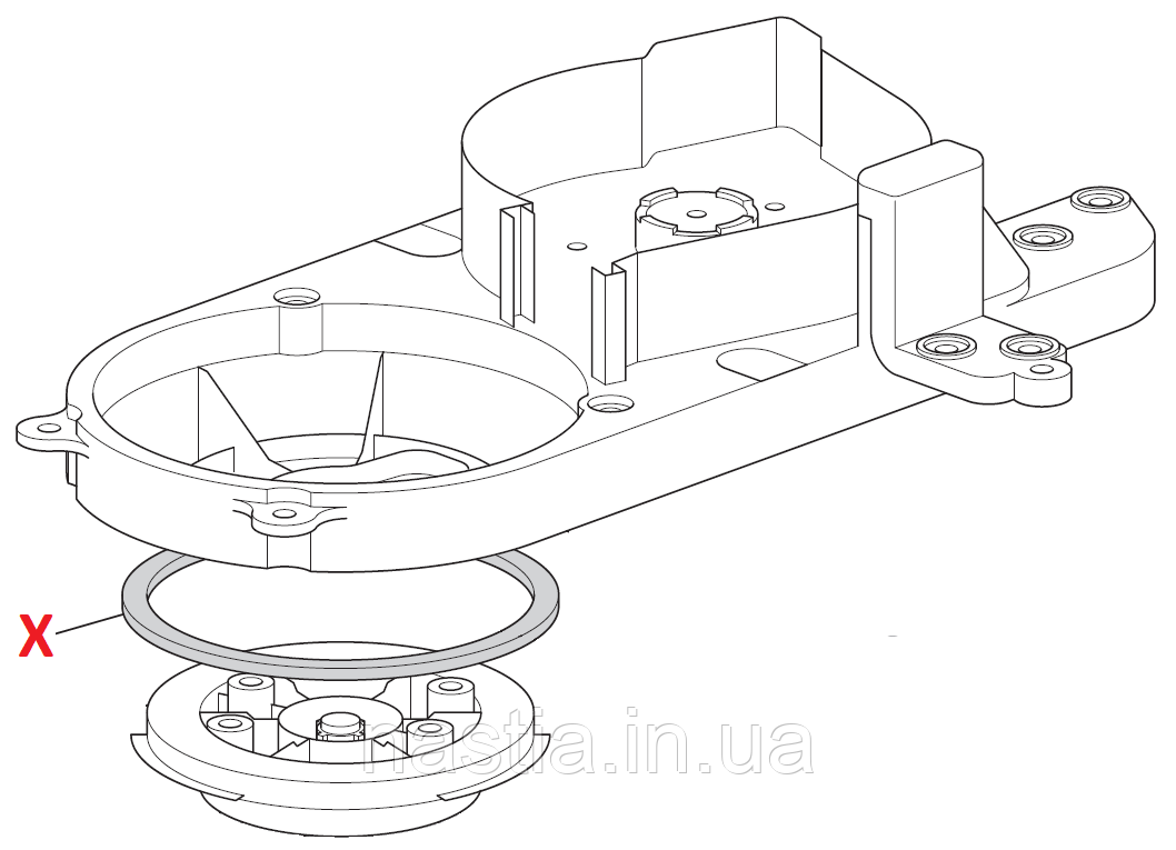 5313221481 Гумовий ущільнювач бойлера, 73x61x3.5mm, DeLonghi, фото 1