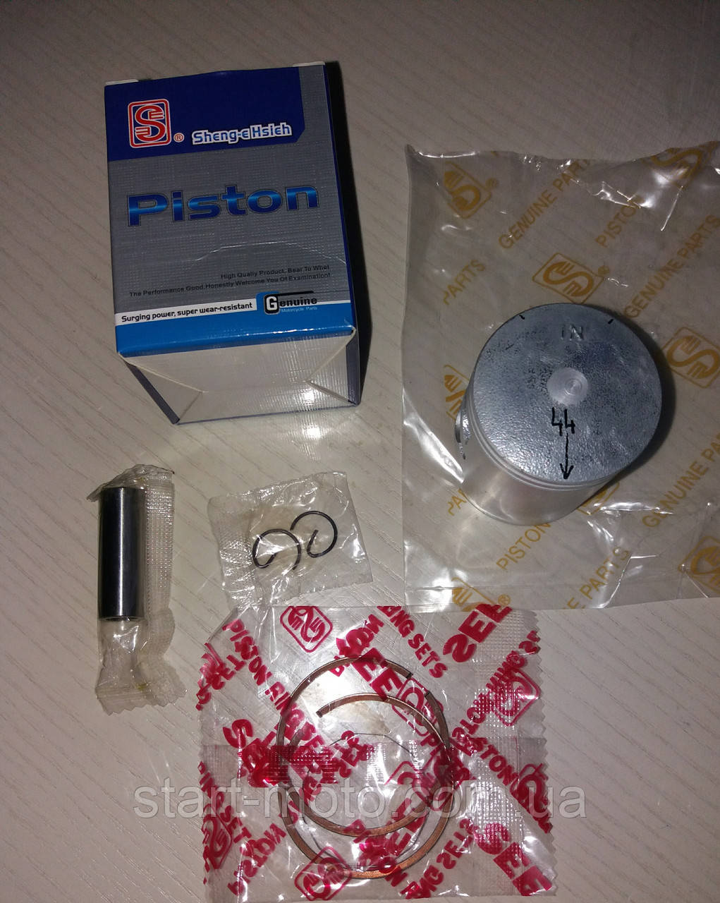 Honda Tact AF24 ⁇ 30 ⁇ 31 ⁇ 51 Поршень комплект 65 см3 44.00 мм STD фірма SEE — Оригінал Тайвань, фото 1