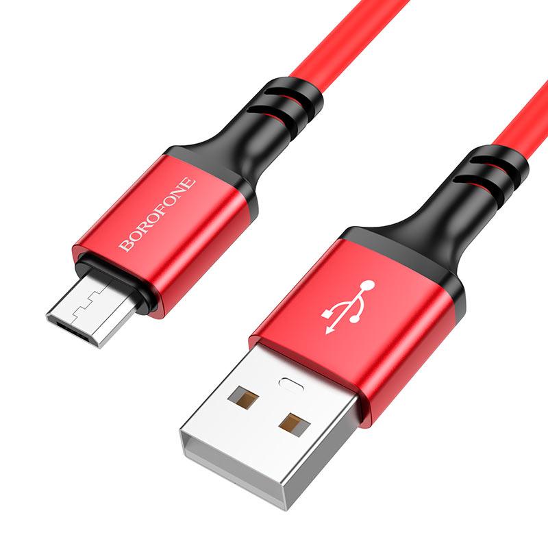 Кабель для зарядки MicroUSB Android BOROFONE BX83 |1м| Червоний