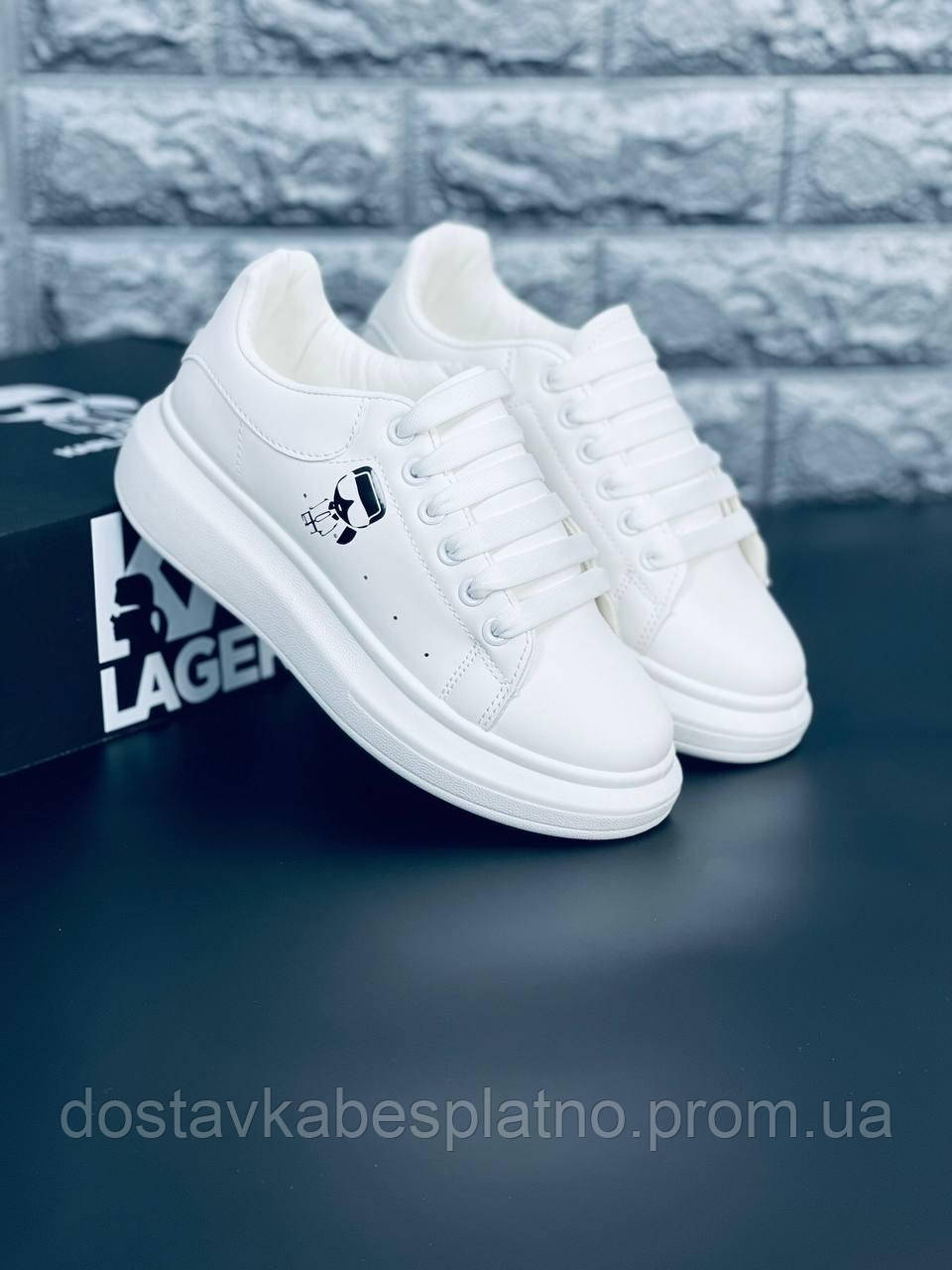 Купить Кроссовки Karl Lagerfeld White женские Кроссовки Карл Лагерфелд ...
