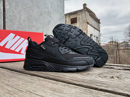 Чоловічі кросівки Nike Air Max 90 Surplus Full Black чорні, фото 1