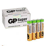 Батарейка GP Super Alkaline AAA R03 мініпальчик 40 шт./пач./пач. Батарейка Алкалайн лужна, фото 3