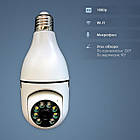 ОПТОМ Панорамна камера Wi-Fi з цоколем Е27, Smart 3120S-DPXY 2MP, фото 4