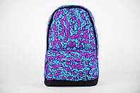Рюкзак міський/шкільний з принтом фіолетовий яскравий Портфель з принтом фіолетовий (My)