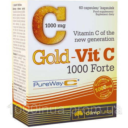 Витамин C для Спорта Olimp Nutrition Gold-Vit C 1000 Forte Витамин С 60 ...