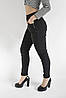 Джинси жіночі скіні Джегінси Ластівка у великих розмірах 6XL-8XL Чорний колір, фото 2