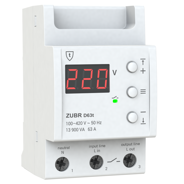 Реле напруги ZUBR D63t (zubrd63t)
