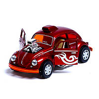 Машинка металлическая инерционная Volkswagen Beetle Custom Dragracer Kinsmart KT5405W 1:32 kr