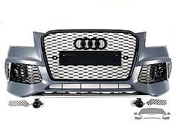 Передній бампер у стилі RS на Audi Q5 8R 2012-2016 рік (під туманки)