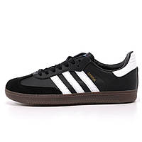 Мужские кроссовки Adidas Samba OG Black Gum B75807, черные кожаные кроссовки адидас самба