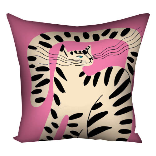 Подушка з принтом габардинова Кішка 50x50 (5P_22S022), фото 1