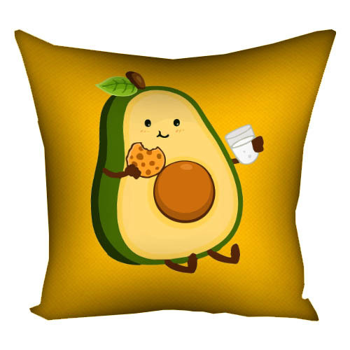 Подушка з принтом габардинова Авокадо 50x50 (5P_22S020), фото 1