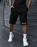 Мужские спортивные шорты Palm Angels черные трикотажные Палм Ангелс повседневные на лето (My)