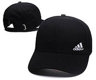 Кепка Adidas мужская женская коттоновая черная | Бейсболка Адидас на лето (My)