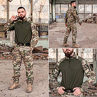 Тактичний костюм 3 в 1 PATRIOT Basic (тактична сорочка Ubacs(Убакс)+кітель+штани) мультикам Tropik GRIFON