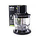 Комплект подрібнювач 350 ml для блендера Braun MQ535 4191 чорного кольору (AX22110061), фото 4