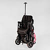 Коляска прогулянкова дитяча "JOY" Fabiana (65102) колір РОЖЕВИЙ, рама сталева, футкавер, підсклянник, телескопічна ручка, фото 6