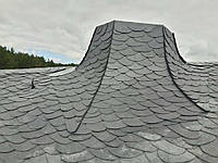 Монтаж сланцевої черепиці, дика кладка 1000 м2 11