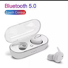 Навушники бездротові TWS Y30 White Bluetooth 5.0 + EDR