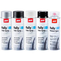 APP Краска аэрозольная Rally Color Spray, черный мат. 600ml (210112)