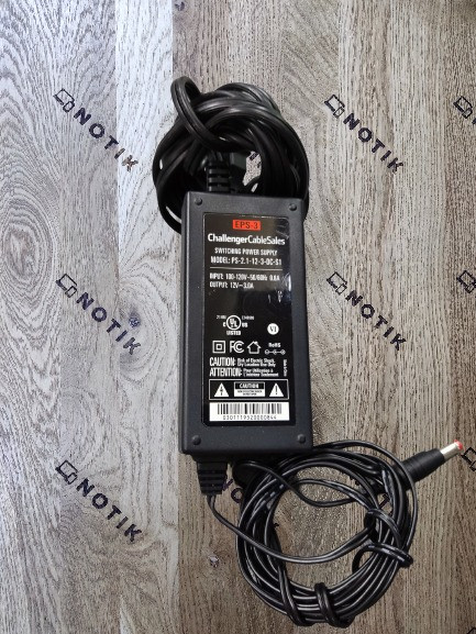 Блок живлення Challenger Switching Power Adapter 12V=3A 5.5x2.1мм (PS-2.1-12-3-DC-S1) Б/В