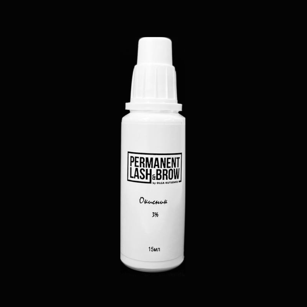 Окислювач 3% для фарби для брів та вій Permanent lash &brow, 15 мл