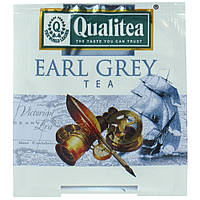 Чай чорний пакетований Qualitea Earl Grey з бергамотом 100 пакетиків
