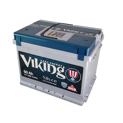 Акумулятор автомобільний Viking Silver 60 Ah 600 En (1), фото 2
