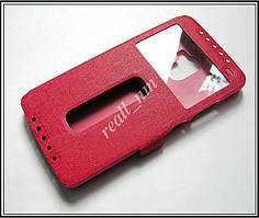 Червоний чохол-книжка DW Case для смартфона Lenovo A7010, Lenovo X3 lite