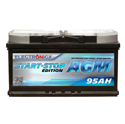 Акумуляторна батарея на авто Electronicx AGM Start-Stop 95 Ah, 12 V, 950 A, фото 2