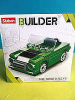 Конструктор Городские машины SLUBAN для малышей Зеленый