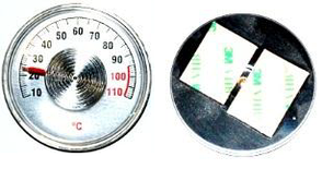 Термометр осьової 0-110° ТБ-04 на клейкій основі