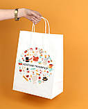 Друк на пакетах 260*150*350 мм Подарунковий Пакет з Іменем Надписом Ексклюзивні Пакети, фото 5