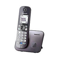 У Нас: Телефон DECT Panasonic KX-TG6811UAM бездротовий АОН/CallerID 1.8" Metallic -OK