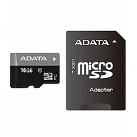 У Нас: Карта пам'яті microSDXC A-DATA PREMIER 16GB CLASS 10 (R-100MB/S) (ADAPTER SD) З адаптером