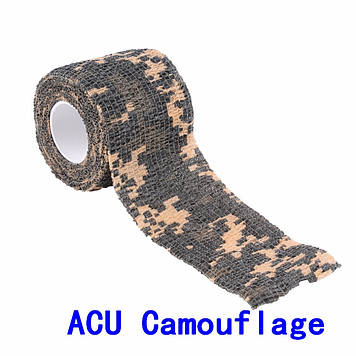 Стрічка камуфляжна ACU CAMOUFLAGE еластична для камуфлювання зброї, оптики