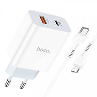 Зарядный комплект HOCO C97A 20W 1PD 1USB QC3.0 charger + Type-C-to-iP Cable