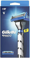 Станок Gillette Mach3 Turbo 3D Motion 1 картридж Original 012471