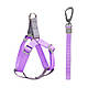 Шлея для собак або кішок з повідцем Taotaopets 171120 Purple L (2.0 cm), фото 4
