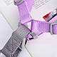 Шлея для собак або кішок з повідцем Taotaopets 171120 Purple L (2.0 cm), фото 2