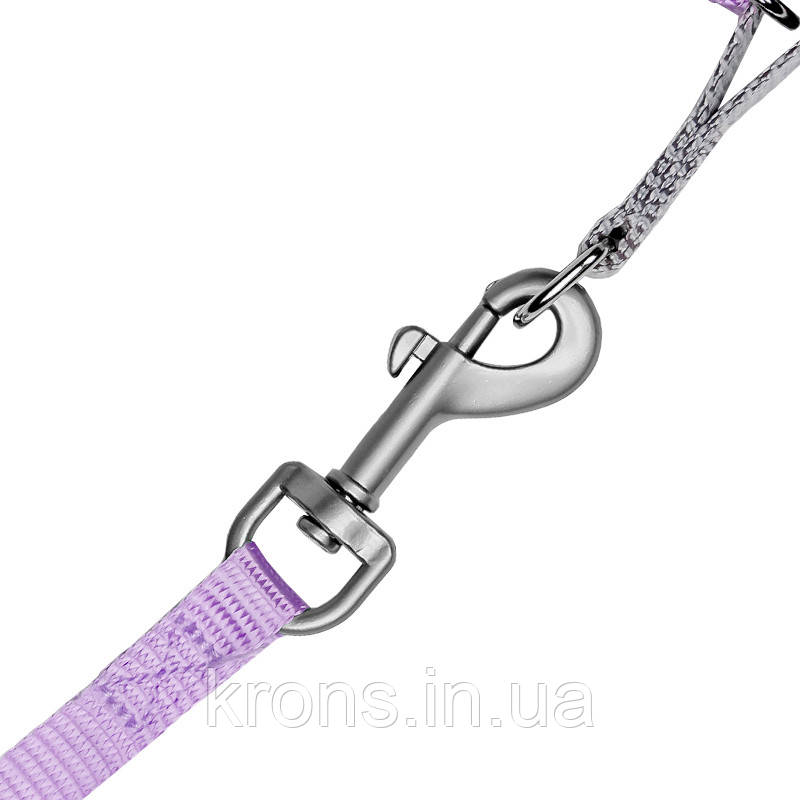 Шлея для собак або кішок із повідцем Taotaopets 171120 Purple S (1.0 cm), фото 1