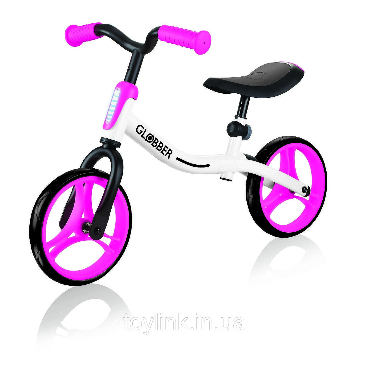 Биговел (самокат) GLOBBER серии GO BIKE, белый/красный, до 20кг, 2+, 2 цв. 230мм - фото 7 - id-p1808492721