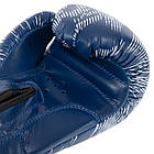 Рукавички для боксу та єдиноборств на липучці Matsa 7762 Blue-White 10 унції, фото 5