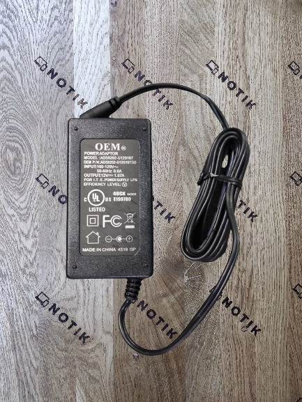 Блок живлення OEM Power Adapter 100-240V 12V=1.67A 50/60Hz 5.5x2.1мм (ADS0202-U120167) Б/В