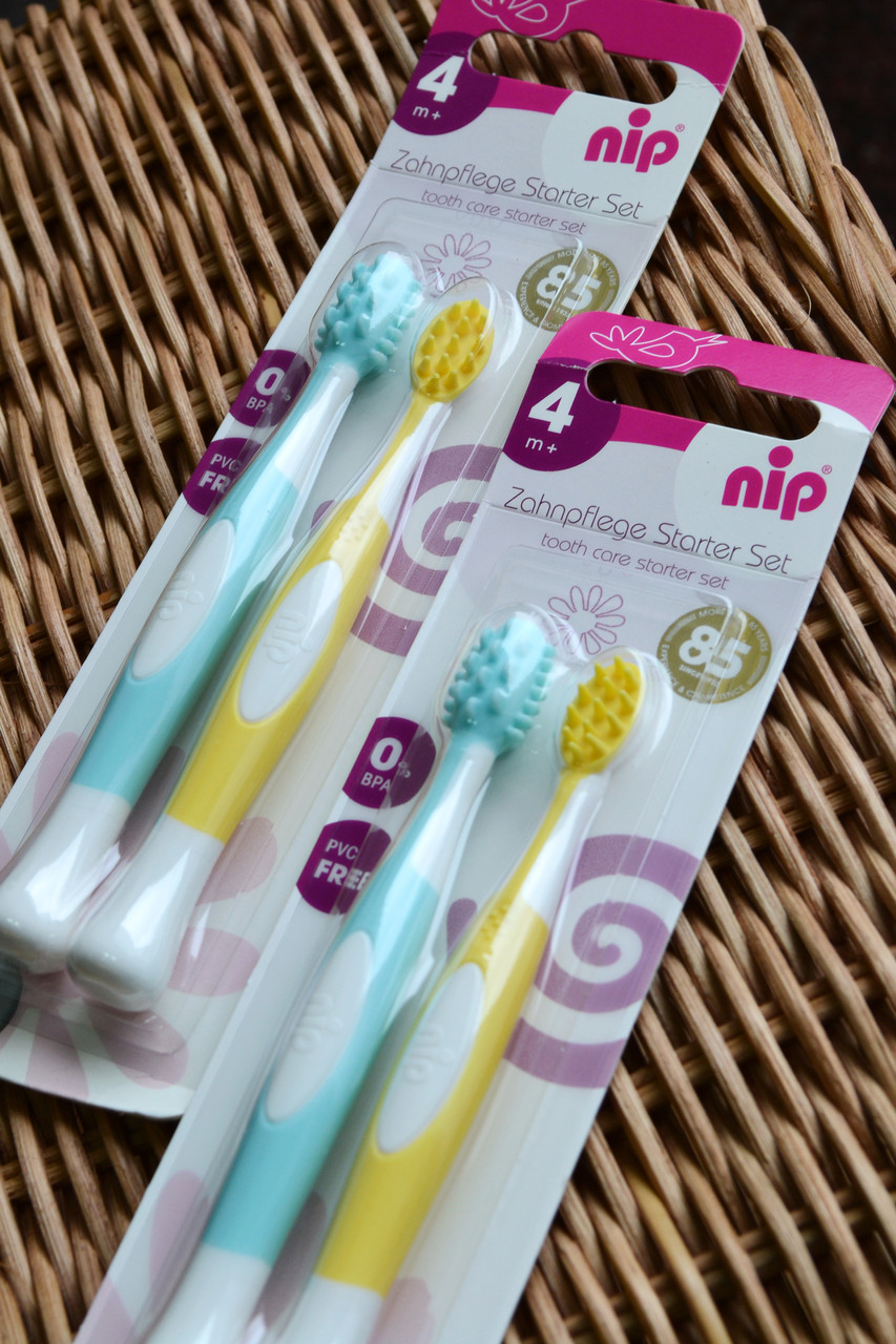 Набір дитячих зубних щіток NIP 2шт, фото 1