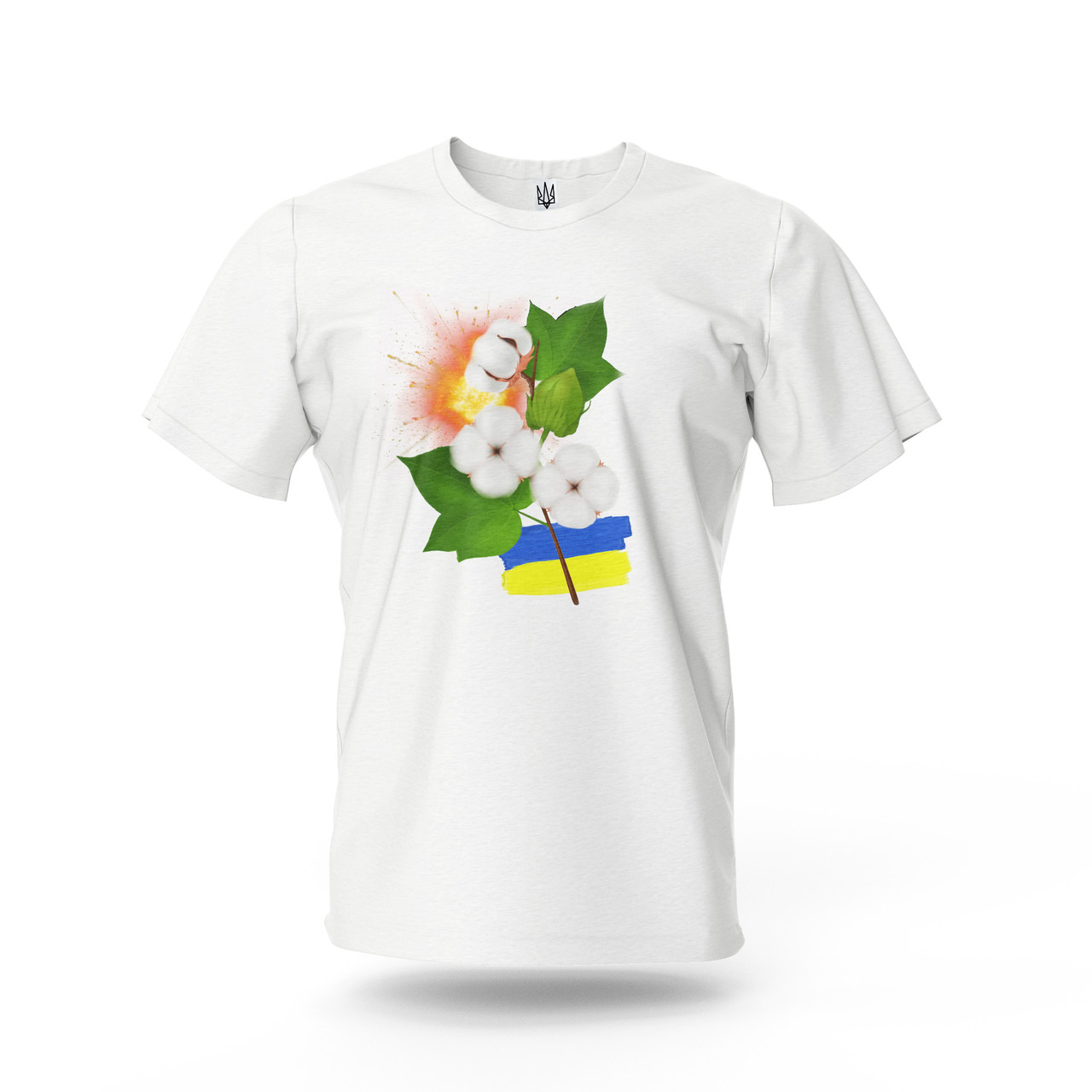 Футболка унісекс біла літня «Бавовна» 100% бавовна р S, M, L, XL, 2XL / Базові футболки для чоловіків і жінок, фото 1