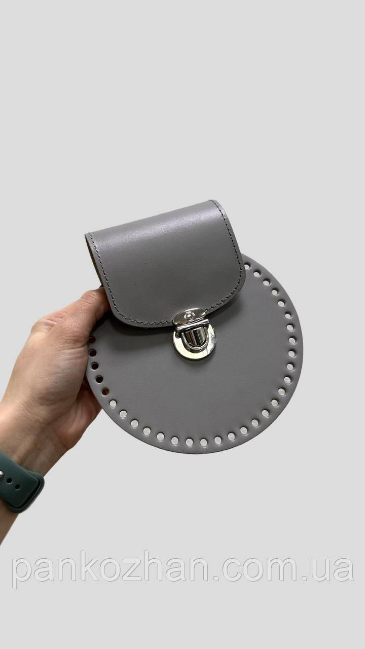 Комплект до в’язаної сумки Ліліт, натуральна шкіра, фото 1