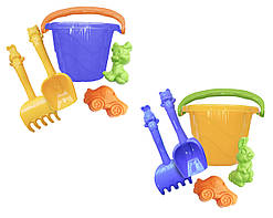 Набір для гри з піском NUMO TOYS Пустеля відро лопатка граблі паски (Пісочні набори ОПТ) (7114081/2538)