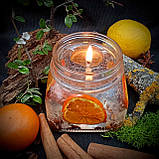 Декоративна гелева свічка Чародійка з кавовими зернами та цитрусами 2003, фото 3